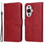 For Huawei nova 11 Pro / nova 11 Ultra PU Leather Case Calf Texture Wallet Stand Phone Cover with Strap