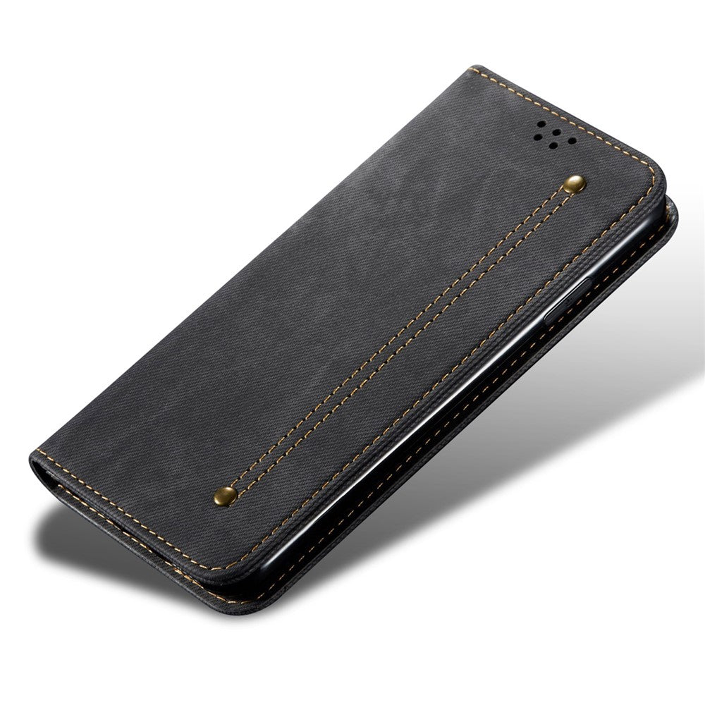 Xiaomi 13 Ultra Plånboksfodral i PU-läder med jeanstygstruktur, mobilmobilfodral
