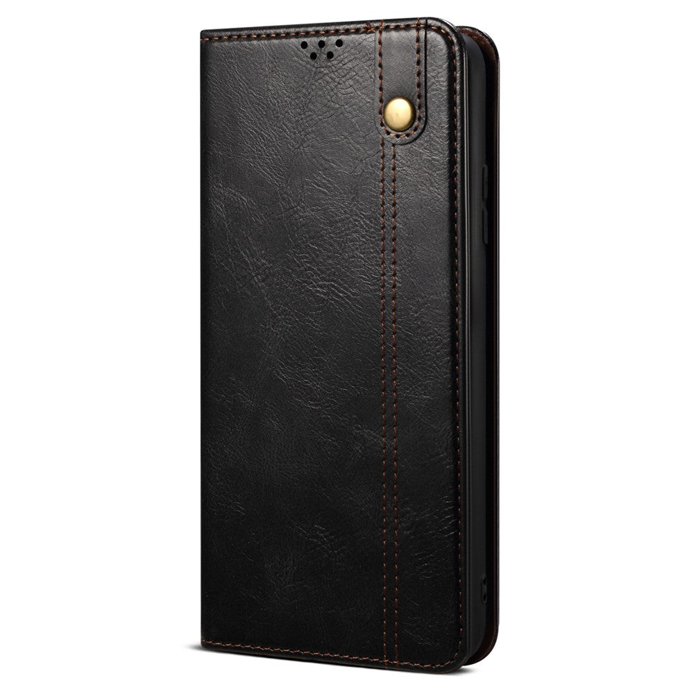 For Xiaomi 13 Ultra Leather Wallet Phone Case Waxy Crazy Horse Texture Stand Phone Cover
