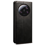 For Xiaomi 13 Ultra Leather Wallet Phone Case Waxy Crazy Horse Texture Stand Phone Cover