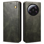 For Xiaomi 13 Ultra Leather Wallet Phone Case Waxy Crazy Horse Texture Stand Phone Cover