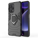Xiaomi Redmi Note 12 Turbo / Poco F5 5G mjukt TPU hårt PC stötsäkert fodral ringhållare cykelställ mobilskal