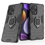 Xiaomi Redmi Note 12 Turbo / Poco F5 5G mjukt TPU hårt PC stötsäkert fodral ringhållare cykelställ mobilskal