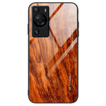 Huawei P60 Trämönster mobilskal Härdat Glas + TPU Stötskyddande Skal