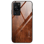 Huawei P60 Trämönster mobilskal Härdat Glas + TPU Stötskyddande Skal