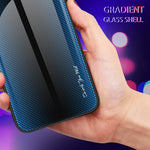 Xiaomi Redmi Note 12 Turbo / Poco F5 5G Kolfibertextur Skal Härdat Glas Baksida + Mjukt TPU mobilskal