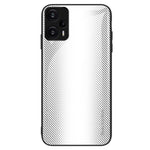 Xiaomi Redmi Note 12 Turbo / Poco F5 5G Kolfibertextur Skal Härdat Glas Baksida + Mjukt TPU mobilskal