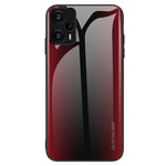 Xiaomi Redmi Note 12 Turbo / Poco F5 5G Kolfibertextur Skal Härdat Glas Baksida + Mjukt TPU mobilskal