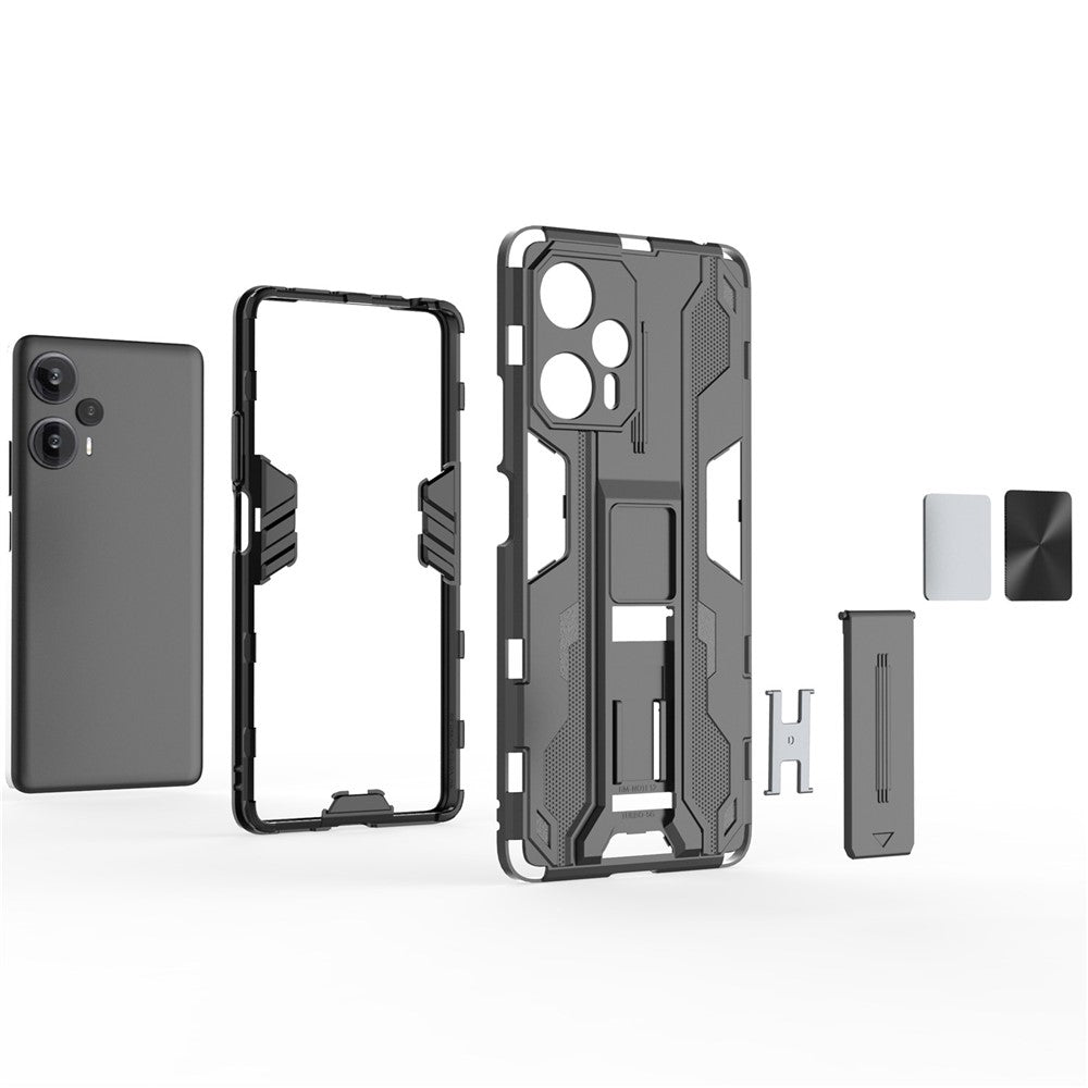 Stødsikkert mobilcover i hård PC og blød TPU til Xiaomi Redmi Note 12 Turbo / Poco F5 5G