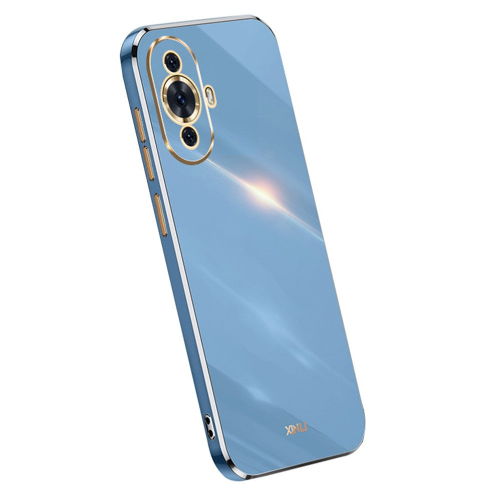 XINLI Anti-drop Phone Case for Huawei nova 11 / nova 12s 4G / nova 12 Lite 4G , Electroplated Precise Lens Cut-out TPU Cover
