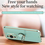 XINLI For Huawei nova 11 Pro / nova 11 Ultra Ring Kickstand Electroplated Phone Case Soft TPU Protective Cover
