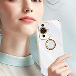 XINLI För Huawei Nova 11 Pro / Nova 11 Ultra Ringstativ Elektropläterat mobilskal Mjukt TPU Skyddsfodral
