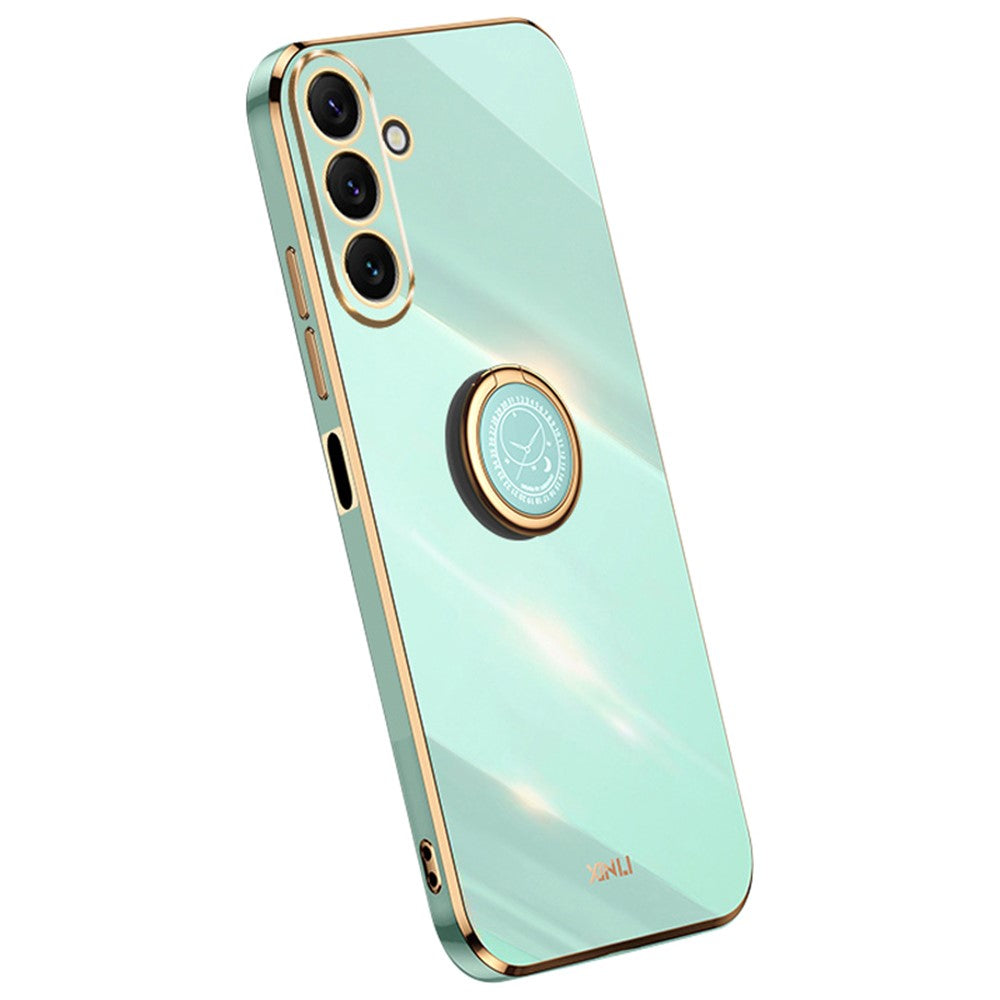 XINLI Ringstativ Mobilskal till Samsung Galaxy M54 5G / F54 5G Elektropläterat TPU-skal med precisa linsutskärningar