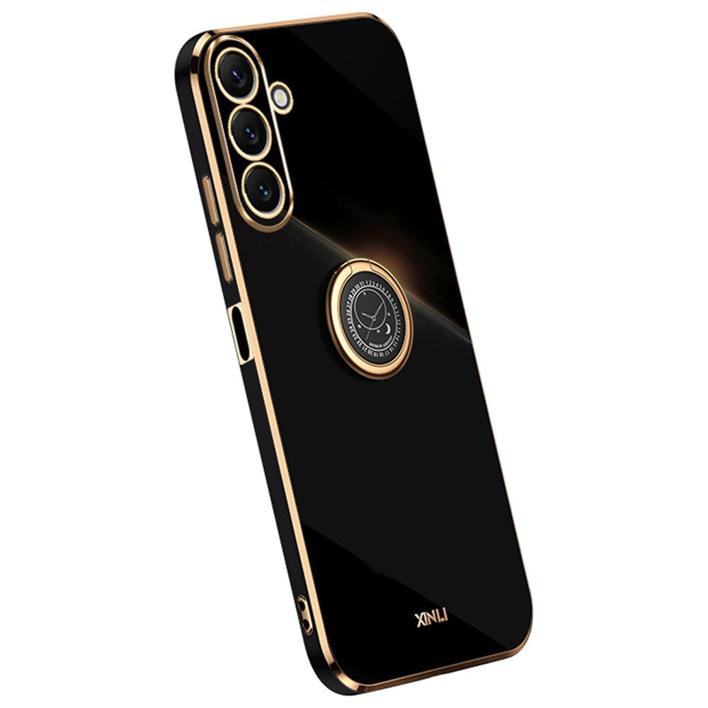 XINLI Ringstativ Mobilskal till Samsung Galaxy M54 5G / F54 5G Elektropläterat TPU-skal med precisa linsutskärningar