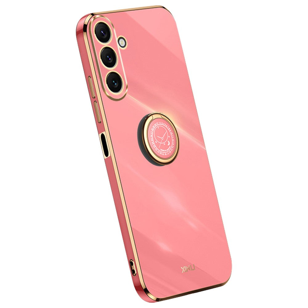 XINLI Ringstativ Mobilskal till Samsung Galaxy M54 5G / F54 5G Elektropläterat TPU-skal med precisa linsutskärningar