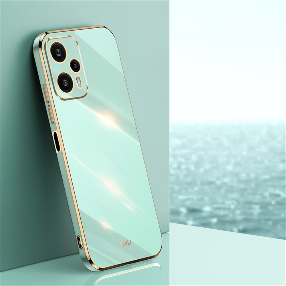 XINLI TPU-mobilcover med præcis objektivudskæring, galvaniseret og faldsikkert, til Xiaomi Redmi Note 12 Turbo / Poco F5 5G