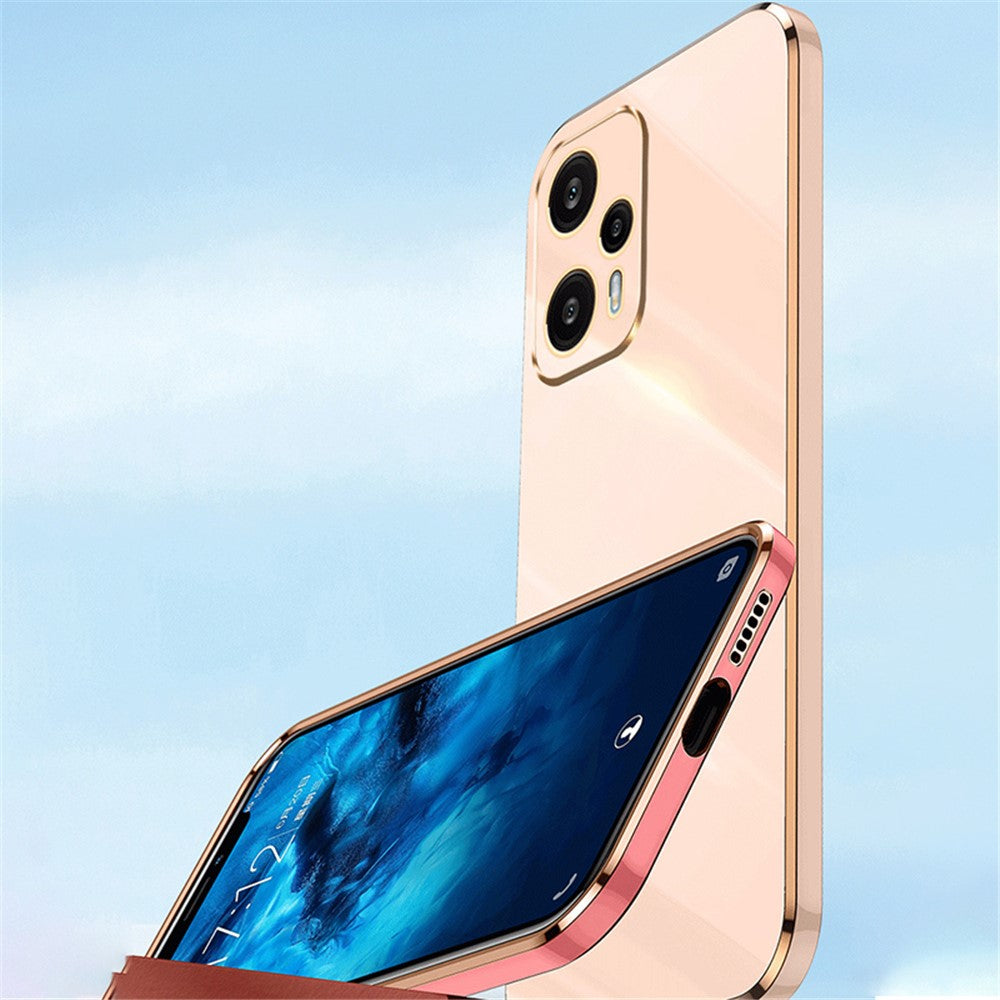 XINLI TPU-mobilcover med præcis objektivudskæring, galvaniseret og faldsikkert, til Xiaomi Redmi Note 12 Turbo / Poco F5 5G