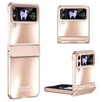 Hard PC Phone Case for Samsung Galaxy Z Flip4 5G, Matte Electroplating Folding Phone Cover