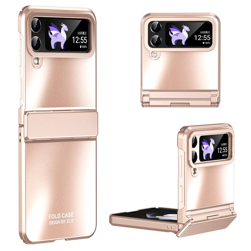 Hard PC Phone Case for Samsung Galaxy Z Flip4 5G, Matte Electroplating Folding Phone Cover