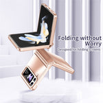 Hard PC Phone Case for Samsung Galaxy Z Flip4 5G, Matte Electroplating Folding Phone Cover