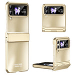 Hard PC Phone Case for Samsung Galaxy Z Flip4 5G, Matte Electroplating Folding Phone Cover