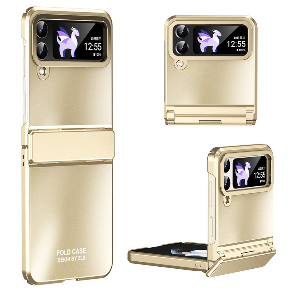 Hard PC Phone Case for Samsung Galaxy Z Flip4 5G, Matte Electroplating Folding Phone Cover