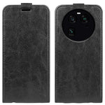 Vertical Flip Phone Case for Oppo Find X6 PU Leather Crazy Horse Texture Card Slot Cover