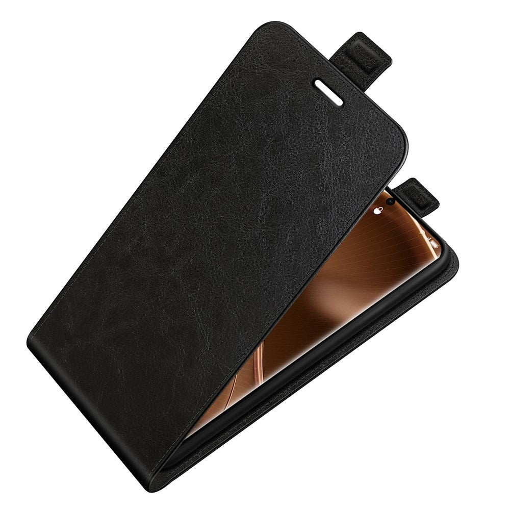 Vertical Flip Phone Case for Oppo Find X6 PU Leather Crazy Horse Texture Card Slot Cover
