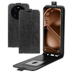Vertical Flip Phone Case for Oppo Find X6 PU Leather Crazy Horse Texture Card Slot Cover