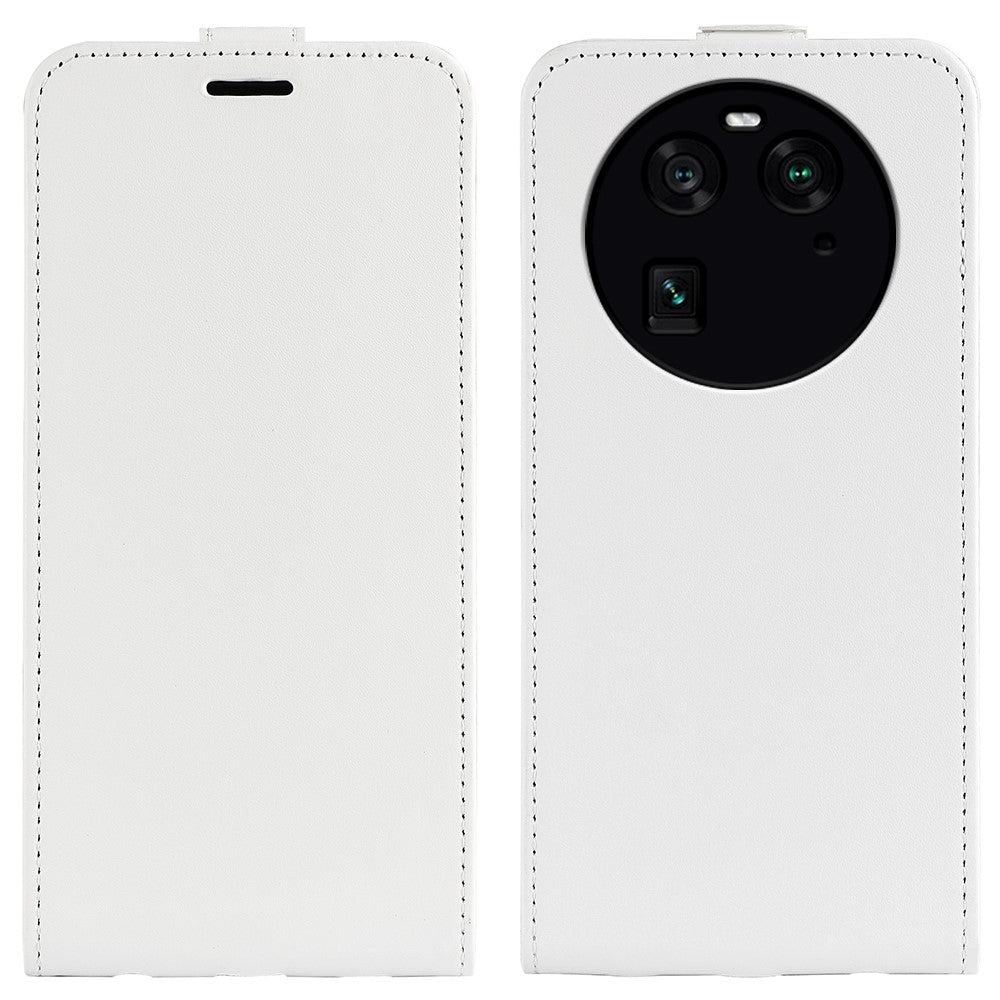 Vertical Flip Phone Case for Oppo Find X6 PU Leather Crazy Horse Texture Card Slot Cover