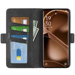 For Oppo Find X6 Magnetic Phone Cover PU Leather Wallet Phone Case Calf Texture Stand Phone Shell