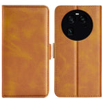 For Oppo Find X6 Magnetic Phone Cover PU Leather Wallet Phone Case Calf Texture Stand Phone Shell
