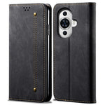 For Huawei nova 11 / nova 12s 4G / nova 12 Lite 4G Wallet Stand Phone Case PU Leather Jeans Cloth Texture Phone Cover