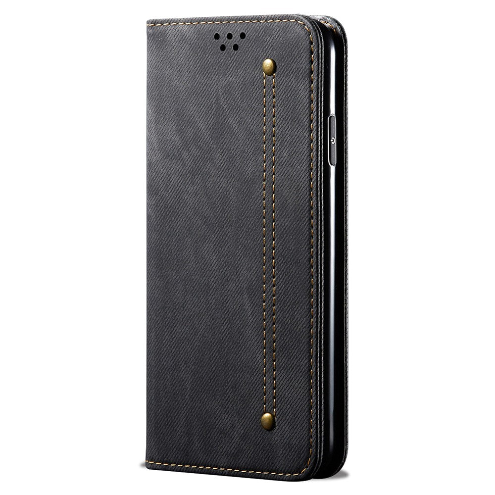 For Huawei nova 11 / nova 12s 4G / nova 12 Lite 4G Wallet Stand Phone Case PU Leather Jeans Cloth Texture Phone Cover