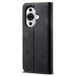 For Huawei nova 11 / nova 12s 4G / nova 12 Lite 4G Wallet Stand Phone Case PU Leather Jeans Cloth Texture Phone Cover
