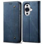 For Huawei nova 11 / nova 12s 4G / nova 12 Lite 4G Wallet Stand Phone Case PU Leather Jeans Cloth Texture Phone Cover