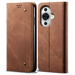 For Huawei nova 11 / nova 12s 4G / nova 12 Lite 4G Wallet Stand Phone Case PU Leather Jeans Cloth Texture Phone Cover