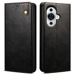 For Huawei nova 11 / nova 12s 4G / nova 12 Lite 4G Leather Cell Phone Cover Waxy Crazy Horse Texture Stand Wallet Phone Case