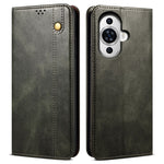 For Huawei nova 11 / nova 12s 4G / nova 12 Lite 4G Leather Cell Phone Cover Waxy Crazy Horse Texture Stand Wallet Phone Case