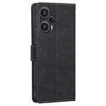 For Xiaomi Redmi Note 12 Turbo / Poco F5 5G Phone Case Wallet Cowhide Texture PU Leather RFID Blocking Stand Shell