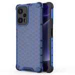 For Xiaomi Redmi Note 12 Turbo / Poco F5 5G Honeycomb Texture Phone Case TPU+PC Anti-drop Smartphone Cover