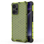 For Xiaomi Redmi Note 12 Turbo / Poco F5 5G Honeycomb Texture Phone Case TPU+PC Anti-drop Smartphone Cover