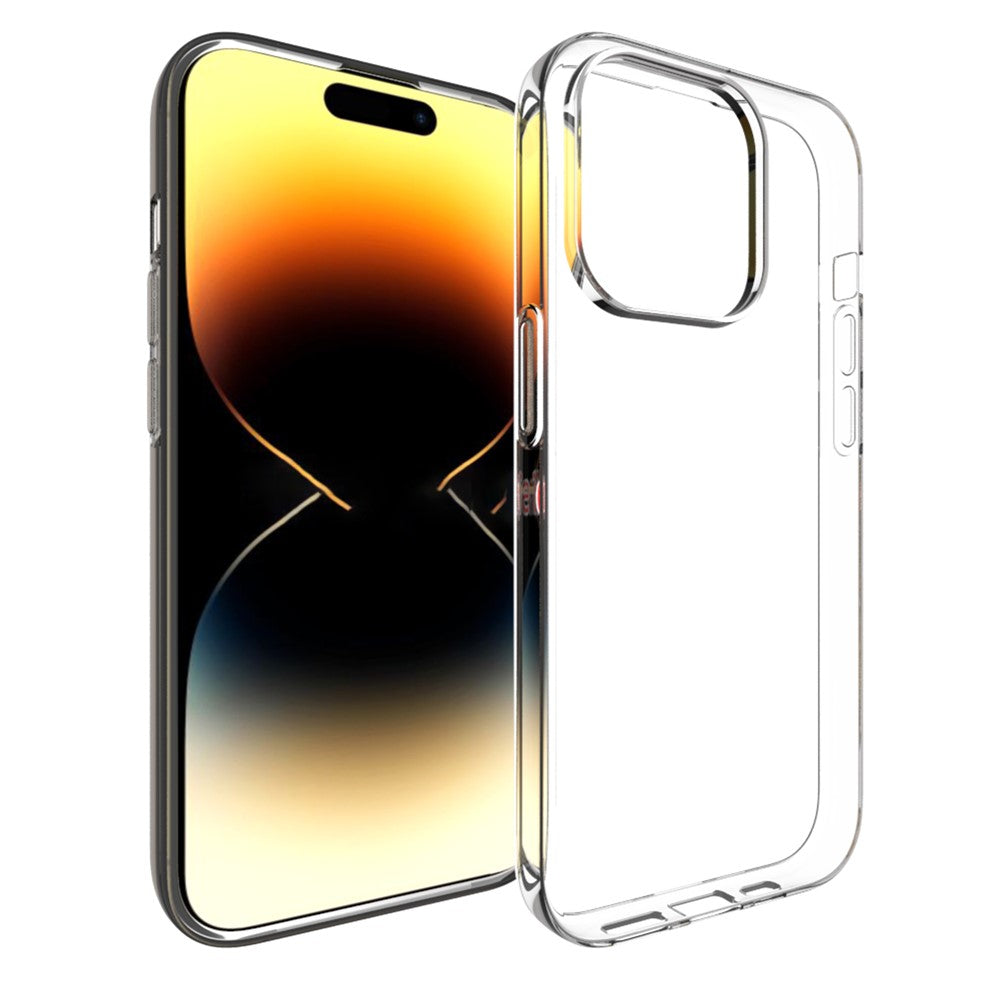 Vandmærkefrit TPU-telefoncover til iPhone 15 Pro, faldbestandigt, blankt mobiltelefoncover