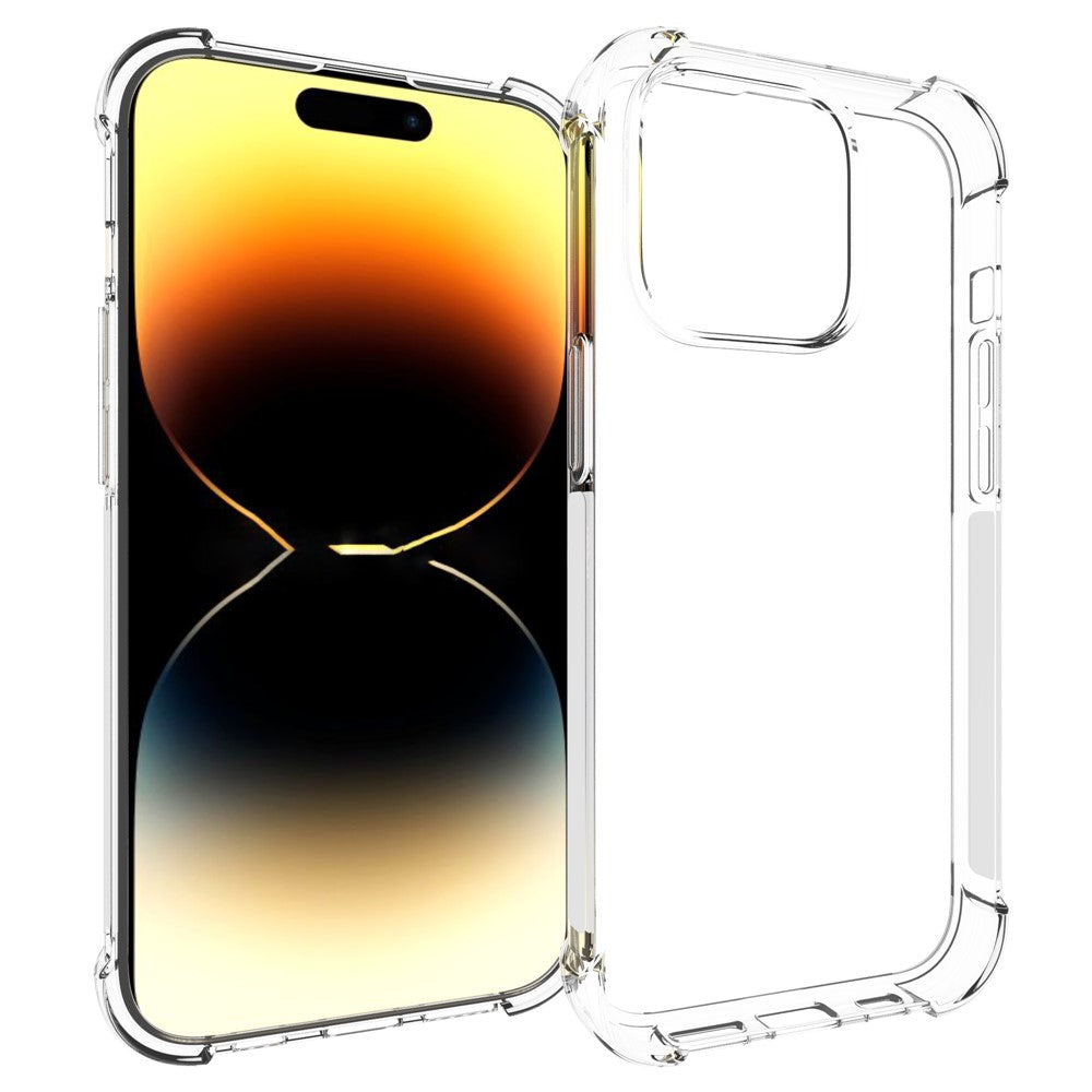 Phone Case for iPhone 15 Pro Anti-Slip Shockproof Four Corner Airbag Flexible TPU Phone Cover