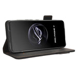 Til Asus ROG Phone 7 Ultimate 5G / ROG Phone 7 5G Hardware Decor PU Læder Telefoncover Pung Stativ Cover