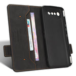 Til Asus ROG Phone 7 Ultimate 5G / ROG Phone 7 5G Hardware Decor PU Læder Telefoncover Pung Stativ Cover