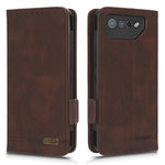 Til Asus ROG Phone 7 Ultimate 5G / ROG Phone 7 5G Hardware Decor PU Læder Telefoncover Pung Stativ Cover