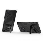 For Xiaomi Redmi Note 12 Turbo / Poco F5 5G Hard PC + Flexible TPU Phone Case Kickstand Shockproof Cover