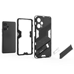 For Xiaomi Redmi Note 12 Turbo / Poco F5 5G Hard PC + Flexible TPU Phone Case Kickstand Shockproof Cover
