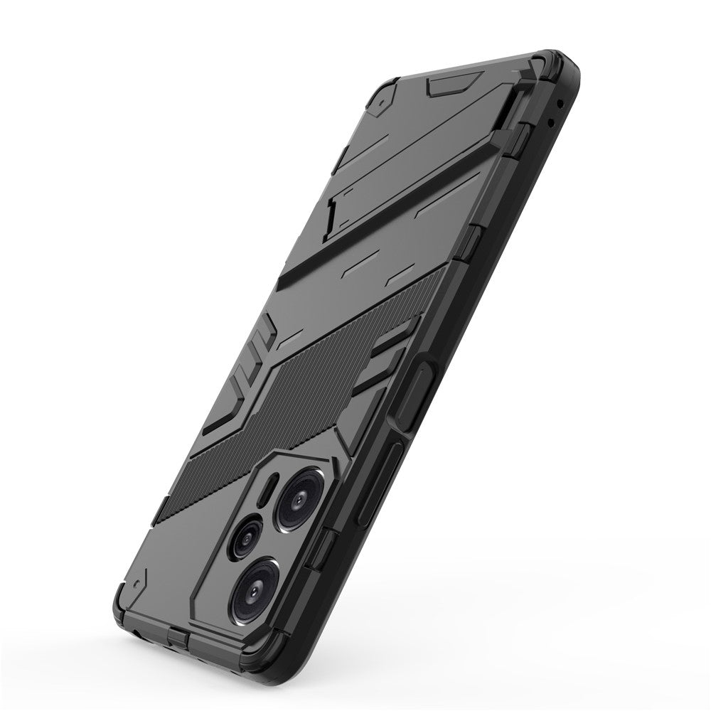 For Xiaomi Redmi Note 12 Turbo / Poco F5 5G Hard PC + Flexible TPU Phone Case Kickstand Shockproof Cover